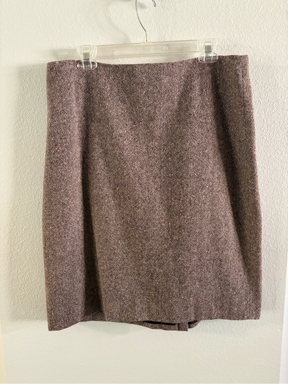 Vintage Evan-Picone Brown Tweed Wool Blend Pencil Skirt size 16